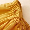 thumbnail image 5 of Cotton Linen Skirts for Women Spring Summer Beach Casual A Line Elastic High Waisted Flowy Midi Long Skirt Yellow XL(XL), 5 of 5