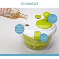 thumbnail image 4 of Secadora centrífuga de ensaladas, diseño rápido, sin BPA, para secar y escurrir lechuga y verduras, 4 of 5