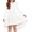 White, variant on Arshiner Girls Dresses Ruffle Long Sleeve High Low Flowy Swing Casual Party Dresses with Pockets