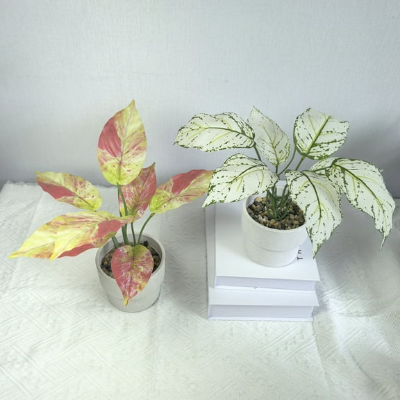 CasaVibe-Two artificial plants that mimic human beings: white and pink green
