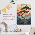 thumbnail image 4 of FORMRS Acrylic Clipboard with Low Profile Clip Standard A4 Letter Size, 12.5" x 9", Pine Tree at Dawn, 4 of 8