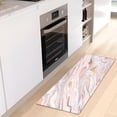 thumbnail image 6 of GZHJMY Pink Marble Bathroom Rug Mat,Soft and Absorbent Bath Mats Non-Slip Carpet Machine Washable Kitchen Mat for Bathroom, Tub and Shower 39x20in Carpet Runner, 6 of 7