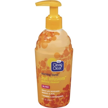 Clean & Clear Morning Burst Fruit Infusions Purifying Cleanser, 9 oz