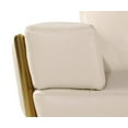 thumbnail image 6 of HomeRoots 551592 40 x 89 x 43 in. Beige & Gold Leather Sofa, 6 of 11