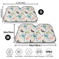 thumbnail image 3 of Balery Easter Rabbit Print Car Windshield Sun Shade,Windshield Sunshade for Car Pickup Truck SUV Accessories-Small, 3 of 7
