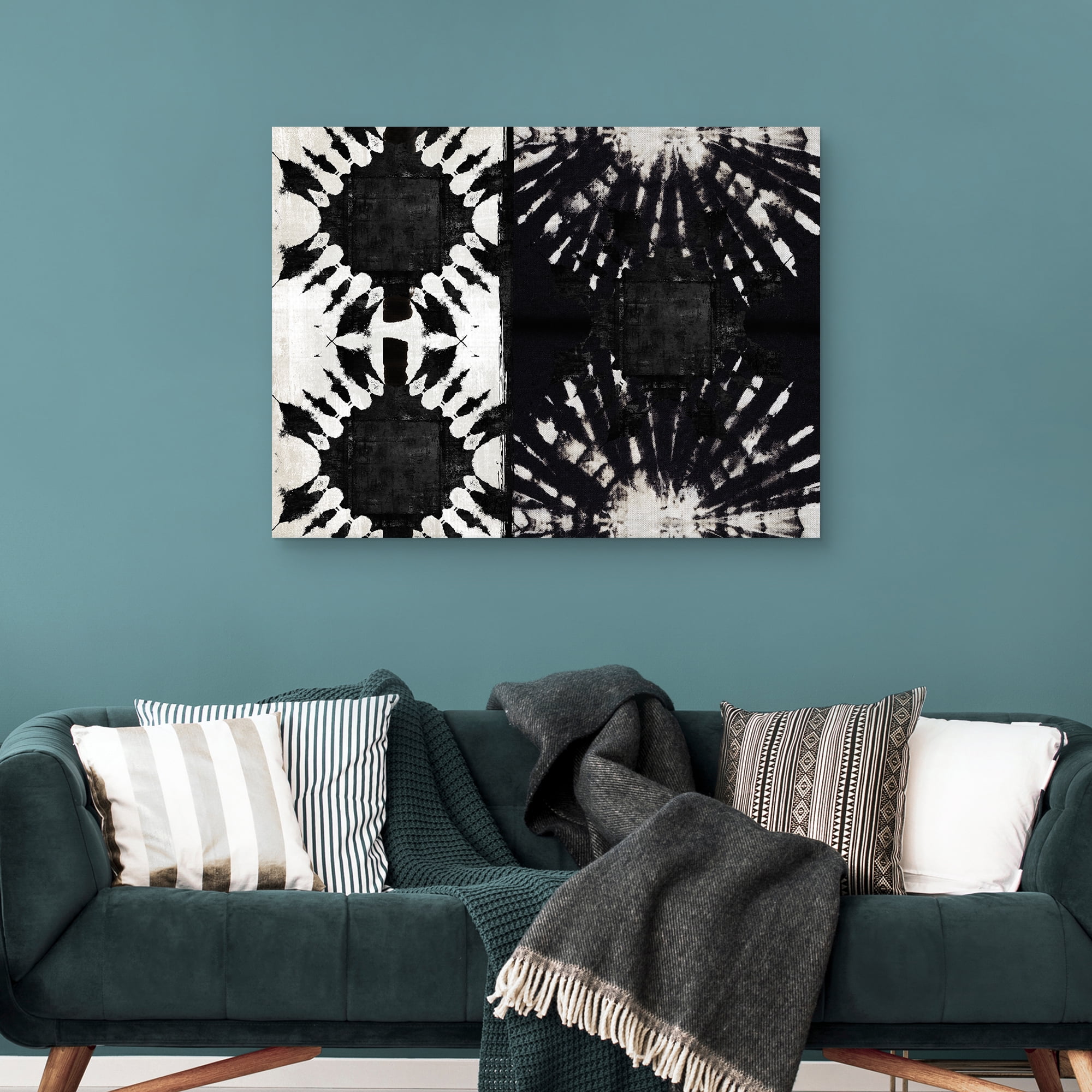 Nikki Chu Flower Tribal 7 Abstract Canvas Art Print, 30" x 40", by Nikki Chu