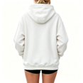 thumbnail image 5 of Pet Pouch Hoodie Sweatshirt for Women Men Long Sleeve Drawstring Oversized Pullover with Front Pet Pouch Cute Xmas Cartoon Animal Graphic Casual Wear for Cat Dog Lovers Saffron XXXL, 5 of 6