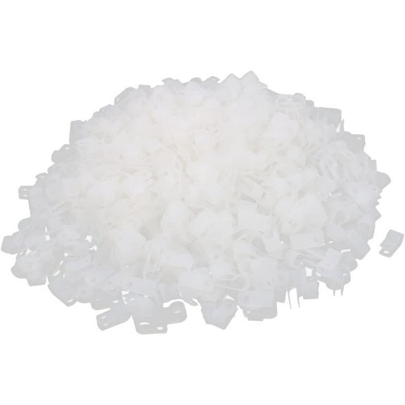 1000 Pcs Electrical Boxes, Conduit & Fittings Nylon R Type Wire Cord Clip Fixer Cable Clamp Fastener Harness Conduit Fittings 8.4mm 5/16"