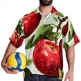 thumbnail image 4 of Fruit Men's Short Sleeve Shirts with Spread Collar Tops, Casual Printed Poplin Shirt, Button Down Short Summer Beach Shirts - Unisex, 4 of 6