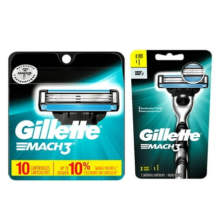 Gillette Mach3 Razor and 10ct Blades Refill