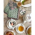 thumbnail image 4 of Farmhouse Flowers Kitchen Dish Towels for Drying Dishes Set of 3, Ethnic Retro Abstract Pattern Lattice Waffle Weave Microfiber Hand Tea Bathroom Towels Quick Dry & Absorbent Towel 15.7x23.6, 4 of 7
