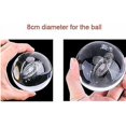 thumbnail image 4 of Boule de cristal galaxie - Boules de verre veilleuse chambre bb avec pied de lampe LED, Clair 80mm Sphre de verre Eclairage Galaxy cadeau enfant, 4 of 5
