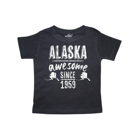 

Inktastic Alaska Awesome Since 1959 Gift Toddler Boy or Toddler Girl T-Shirt