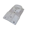 thumbnail image 3 of Men CEREMONIA Formal Cotton Shirt Wingtip Slim Fit Turkey #PLA 13 Crinkled White, 3 of 5