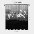 thumbnail image 3 of Shower Curtain Get Naked Black and White Abstract Grey Ombre Funny Quote Gradient Modern Bathroom Shower Curtains Fabric Waterproof, 72X72 inches, Black Gray White, 3 of 6
