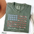 thumbnail image 3 of VibeNest Studio Unisex Paws and Stripes Forever Dachshund American Flag 4th of July Garment Dyed Graphic T-Shirt, 3 of 8