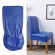 thumbnail image 1 of Funda para silla semi cubierta en PU, color azul, paquete de 4 unidades, material resistente, dimensiones ajustables de 45-60 cm de altura, 40-50 cm de largo y ancho, ideal para decoración y, 1 of 6