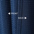 thumbnail image 6 of Tzou Kitchen Tier Curtains for Living Room Waterproof Window Curtains for Bathroom Waffle Weave Texture Navy Blue 30"x24"x2, 6 of 7