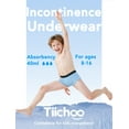 thumbnail image 3 of TIICHOO Incontinence Underwear for Boys 40ml Absorbency Kids Leakproof Underwear 5 Pack (Medium, Black/Gray/Blue/Neon Green/Orange)​, 3 of 8
