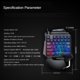 thumbnail image 3 of para Juegos con para Juegos Conjunto de Piezas para Computadora Portátil con Cable USB Macarena Teclado para juegos con una sola mano, 3 of 8