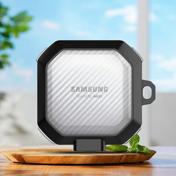 Allytechgroup Clear Case for Galaxy Buds FE (2023)/ Galaxy Buds2 Pro (2022)/ Galaxy Buds 2 (2021)/ Galaxy Buds Pro (2021)/ Galaxy Buds Live (2020), Anti-Scratch Shockproof Ear Buds Case, Black