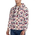 thumbnail image 2 of Hoodies for Men - Skull Guitar record lips Long Sleeve Comfrt Men'S Fashion Hoodies & Sweatshirts, Sweatshirts for Men Hoodies Pullover Clothing Clothes with Pouch, 2 of 7