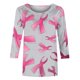 thumbnail image 3 of Camisetas Casuales de las Mujeres Impresas 3/4 Manga Blusa Cuello Redondo Estante de Imitación, Moda Casual Top para las Mujeres, 3 of 5