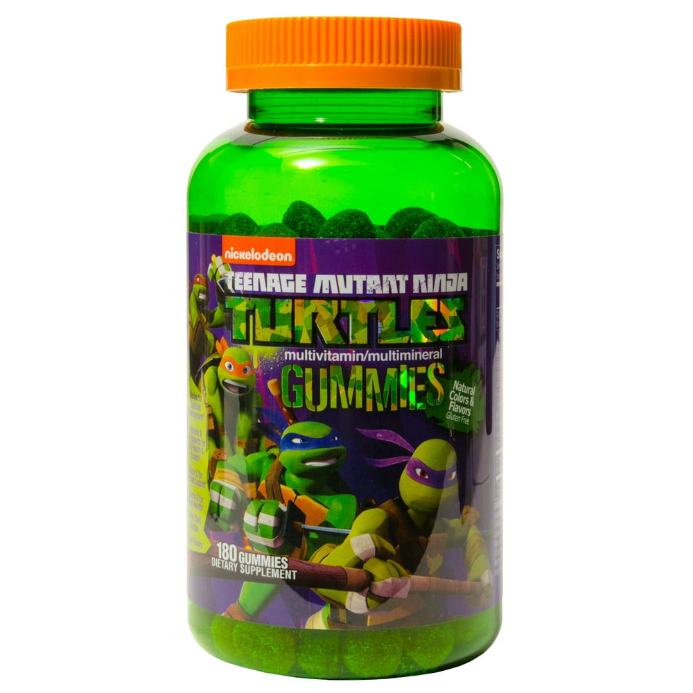 Nickelodeon Teenage Mutant Ninja Turtles Multivitamin Gummies, 180
