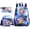 Sky Blue ~ 1, variant on New cute cartoon digital adventure circus cool print large-capacity backpack, student campus sports backpack, shoulder bag, and pencil case three-piece set