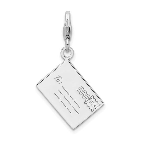 Sterling Silver Mail Letter w/Lobster Clasp Charm