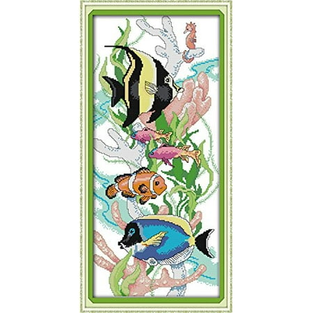 Happy Forever Cross Stitch Animals, tropical fish 3
