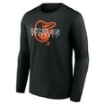 thumbnail image 2 of Men's Black Baltimore Orioles Stellar Long Sleeve T-Shirt, 2 of 3