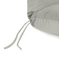 thumbnail image 5 of Jordan Manufacturing Sunbrella 74" x 22" Canvas Granite Grey Solid Rectangular Outdoor Chaise Lounge Cushion with Ties and Hanger Loop, 5 of 10