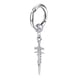 thumbnail image 2 of Pendientes de acero inoxidable,Pendientes colgantes largos estilo vintage,Hombres Mujeres Cross Huggie Hoop Stud,Clip de oreja Clip de oreja, 2 of 8
