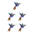 thumbnail image 3 of Wweixi Iron Hummingbird Hanging Home Decor Crafts Ornament Birds Outdoor Blue 5Set, 3 of 6