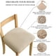 thumbnail image 2 of Bearachild Funda de asiento de silla para restaurante en casa, cojín de de comedor extraíble elástico, funda de repuesto, accesorio de decoración Cubiertas para muebles de jardín Blanco Bearachild HA069905-01, 2 of 6
