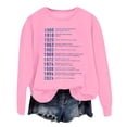 thumbnail image 3 of Women's Trendy Pullover Hoodie Letter Print Round Neck Top For Fall & Winter Ladies Tops Long Sleeve Hoodie Zip Women Front Top Comfortable Sweat Shirts Large Sweatshirt Women Tie Cute Fashion Top, 3 of 3
