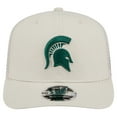 thumbnail image 2 of Men's New Era Natural Michigan State Spartans Canvas 9SEVENTY Stretch-Snap Adjustable Hat, 2 of 6