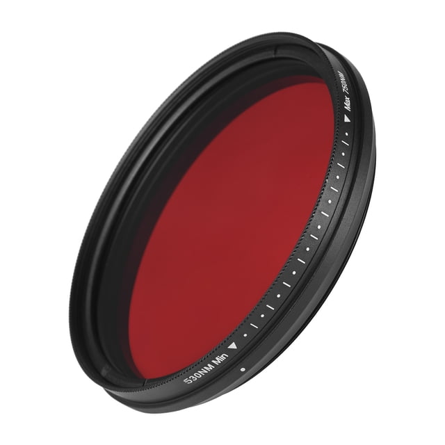 FOTGA Filtre Infrarouge Réglable 72mm Passe-IR Filtre d'Objectif à Rayons X Variable de 530nm à 750nm Compatible avec Canon Nikon Sony Appareil Photo Reflex Numérique
