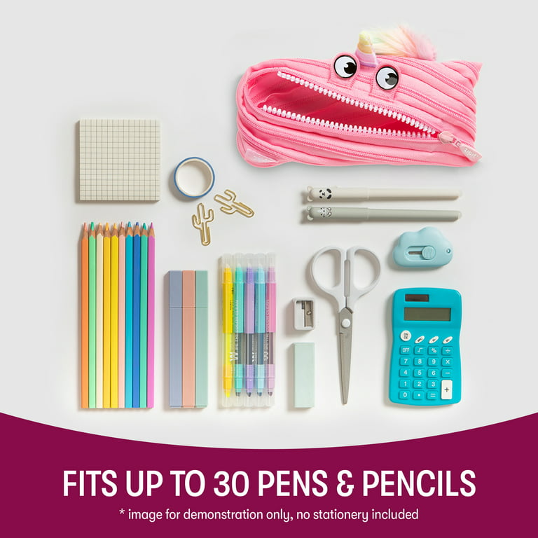 gxtvo Unicorn Pencil Case for Girls, Cute Kids Pencil Box, School Large  Capacity Pencil Bag with Double Zipper