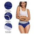thumbnail image 3 of Calzoncillo Mujer Cintura Alta Braga Cómoda Algodón 5 Piezas, 3 of 5