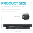 thumbnail image 4 of XCMRD Laptop Battery for Dell Inspiron 15 3000 Series 3542 3543 3521 3537 3531 3541 17 3721 3737 15R 5537 5521 17R 5737 5721 14 3421 3437 3443 14R 5421 Latitude 3540 3440 P28F P40F FW1MN 4WY7C, 4 of 11