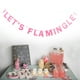 thumbnail image 2 of KAKOWELY Banderines 3M Let's Flamingle para fiestas hawaianas, guirnalda colgante de papel con purpurina, decoración, 2 of 4