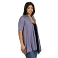 thumbnail image 3 of Womens Open Front Cascading Cardigan, 3 of 4