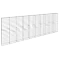 thumbnail image 3 of vidaXL Gabion Wall 236.2"x11.8"x78.7" Silver Galvanized Steel Planter Boxes with Covers, 3 of 6