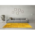 thumbnail image 3 of Ahgly Company Indoor Rectangle Abstract Yellow Modern Area Rugs, 8' x 10', 3 of 4