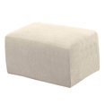 thumbnail image 2 of Ottoman Cover Footstool Slipcover Footrest Stool Sofa Protector Beige Stool Cover Wrap Protective L, 2 of 9