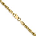 thumbnail image 4 of 14k Yellow Gold 24 Inch 3mm Rope Chain Necklace Pendant Charm, 4 of 9