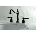 thumbnail image 4 of Kingston Brass KS1970AL 8 in. Heritage Widespread Standard Mount Lavatory Faucet, Matte Black, 4 of 5