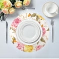 thumbnail image 4 of GZHJMY Floral Bird Pattern Round Placemats, 4 Pack Table Mats for Kitchen Washable Non-Slip Place Mats Heat Resistant Place Mats for Kitchen Dining Table Decoration, 4 of 6